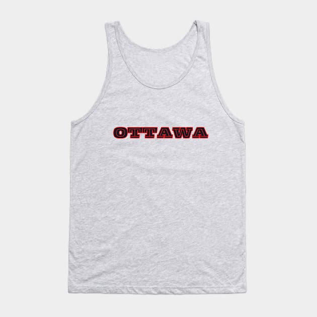 OTTAWA T-Shirt, Canada Capital Senators RedBlacks & Beavers T-Shirt Tank Top by SailorsDelight